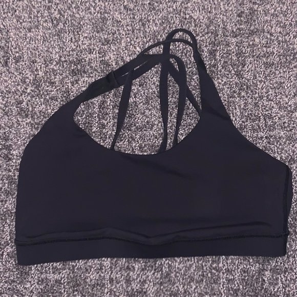 Black Lululemon Energy Sports Bra/ Size 6 - Picture 2 of 2